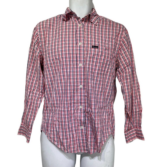 faconnable albert goldberg pink plaid button up shirt Size XS - Picture 1 of 5
